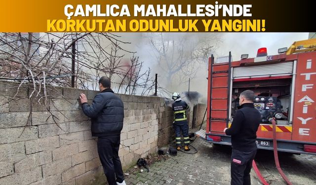 Çamlıca Mahallesi’nde Korkutan Odunluk Yangını!