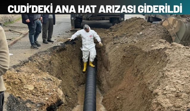 Cudi Mahallesi’ndeki Ana Hat Arızası Giderildi