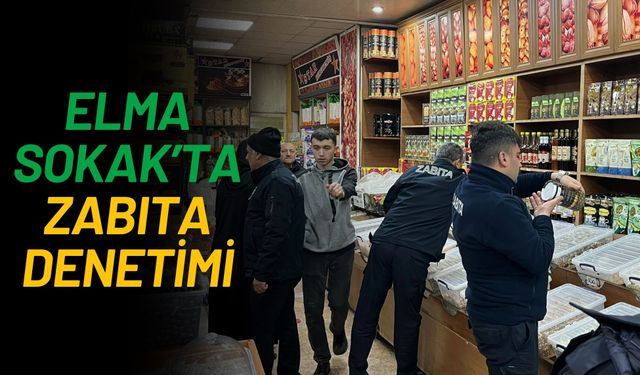 Elma Sokak’ta Zabıta Denetimi