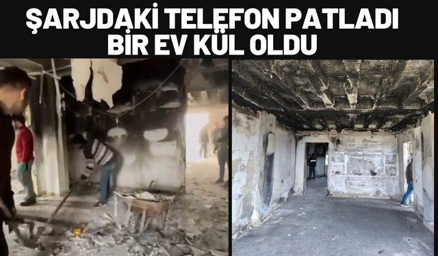 Kozluk’ta Şarjdaki Telefon Patladı, Bir Ev Kül Oldu
