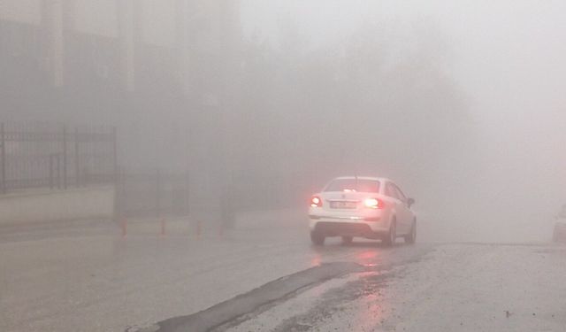 Mardin'de yoğun sis: Görüş mesafesi 10 metreye düştü