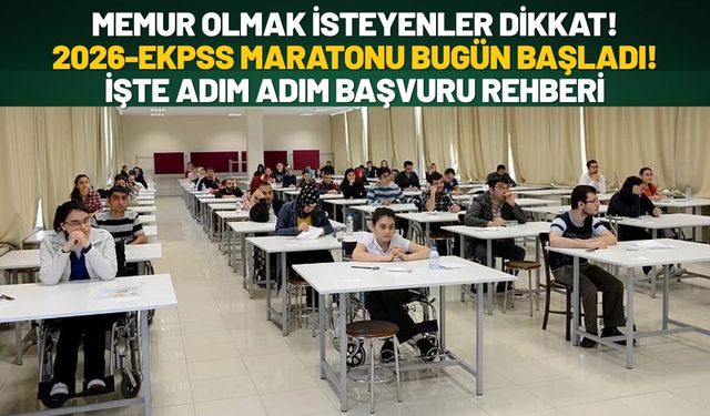 Memur Olmak İsteyenler Dikkat! 2026-EKPSS Maratonu Bugün Başladı! İşte Adım Adım Başvuru Rehberi