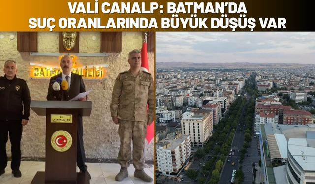 Vali Canalp: Batman’da Suç Oranlarında Büyük Düşüş Var