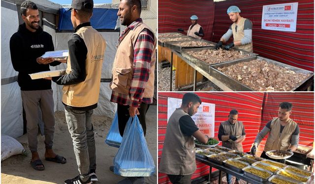 Yetimler Vakfı, Gazzelilerin iftar yemeklerini hazırlıyor