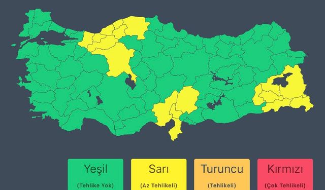 18 il için 'sarı' kodlu uyarı: Sağanak, kar ve fırtına bekleniyor