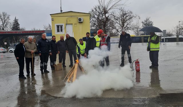 Batman Garı'nda tatbikat yapıldı