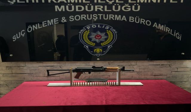 Gaziantep'te kalaşnikof ele geçirilen şahıs gözaltına alındı