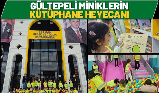 Gültepeli Miniklerin Kütüphane Heyecanı