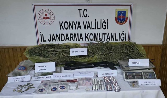 Konya'da uyuşturucu operasyonu: 41 şüpheli yakalandı
