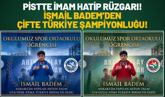 Pistte İmam Hatip Rüzgarı! İsmail Badem’den Çifte Türkiye Şampiyonluğu!