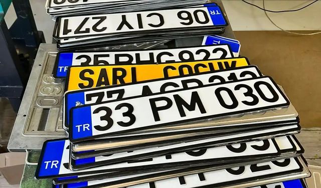 Standart dışı plakalara denetimler başladı