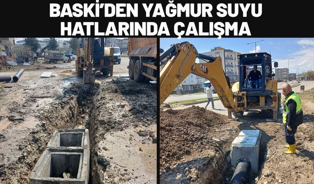 BASKİ’den Yağmur Suyu Hatlarında Çalışma