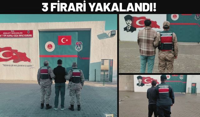 Batman’da Üç Firari Yakalandı!