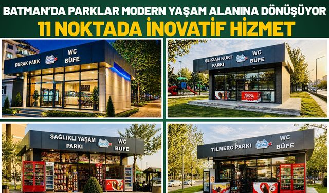 Batman’da Parklar Modern Yaşam Alanına Dönüşüyor: 11 Noktada İnovatif Hizmet