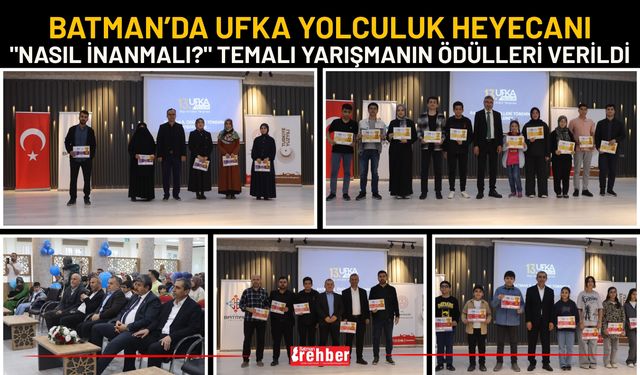 Batman’da Ufka Yolculuk Heyecanı: "Nasıl İnanmalı?" Temalı Yarışmanın Ödülleri Verildi