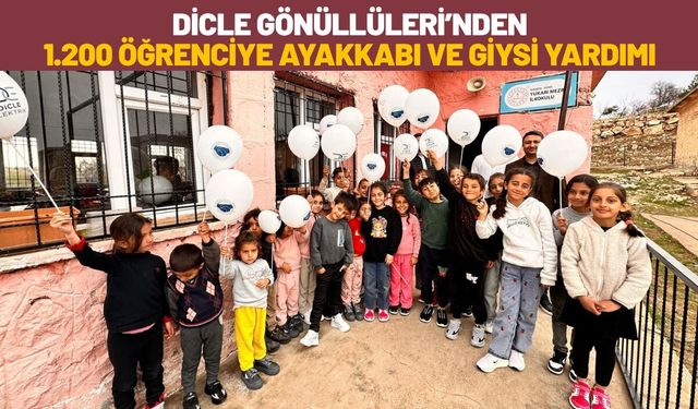 Dicle Gönüllüleri’nden 1.200 Öğrenciye Ayakkabı ve Giysi Yardımı