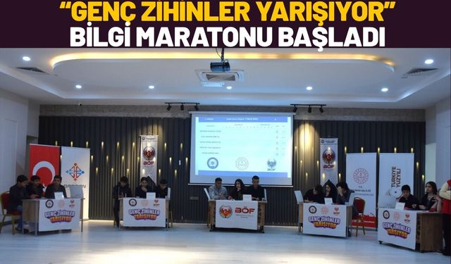“Genç Zihinler Yarışıyor” Bilgi Maratonu Başladı