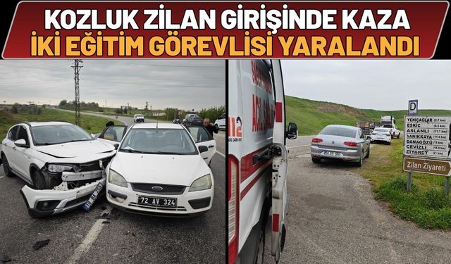 Kozluk Zilan Girişinde Kaza: İki Eğitim Görevlisi Yaralandı