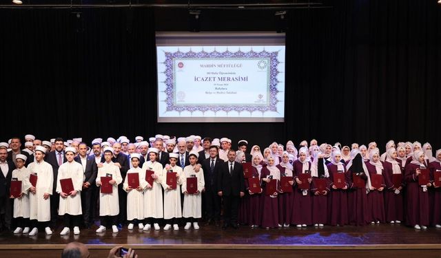 Mardin'de 103 hafız için icazet merasimi düzenlendi