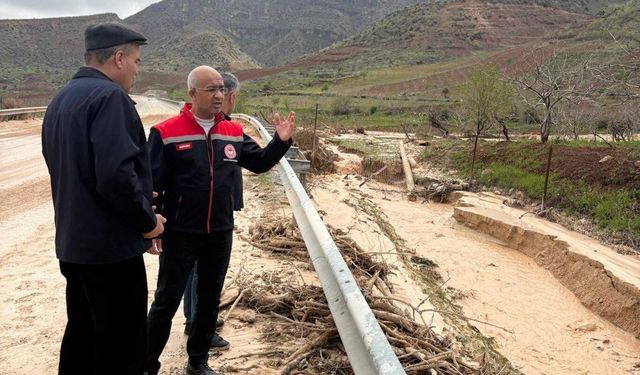 Siirt'te yoğun yağış sonrası tarımsal hasar tespit çalışmaları sürüyor