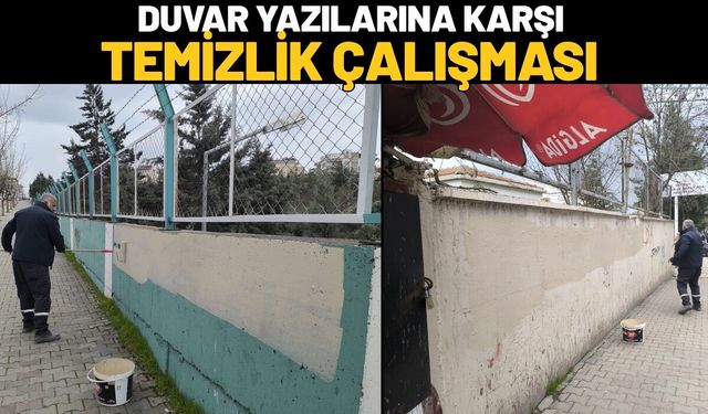 Batman’da Duvar Yazılarına Karşı Temizlik Çalışması