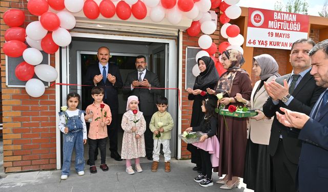 Batman’da Üç Noktada 4–6 Yaş Çocuklar için Kur’an Kursları Hizmet Açıldı