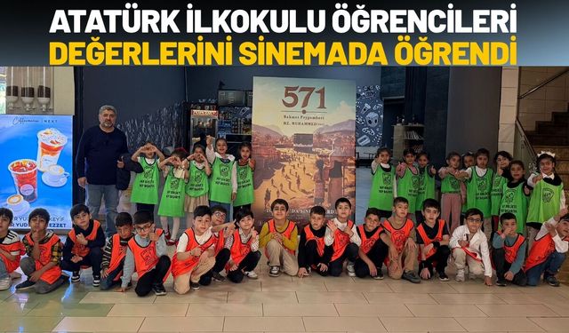 Atatürk İlkokulu Öğrencileri Değerlerini Sinemada Öğrendi