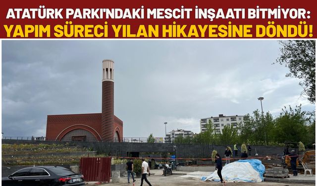 Atatürk Parkı'ndaki Mescit İnşaatı Bitmiyor: Yapım Süreci Yılan Hikayesine döndü!