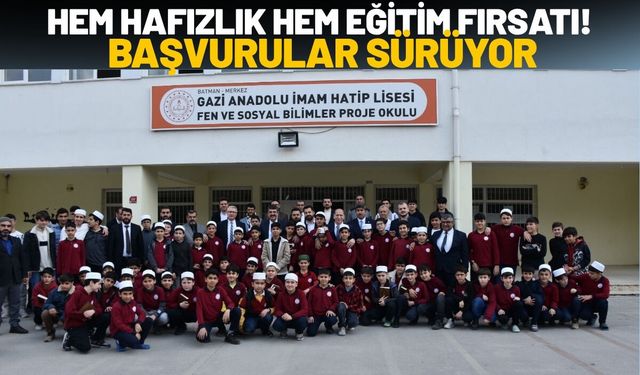 Batman'da Hem Hafızlık Hem Eğitim Fırsatı! Başvurular Sürüyor