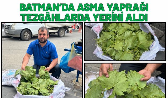 Batman’da Asma Yaprağı Tezgâhlarda Yerini Aldı