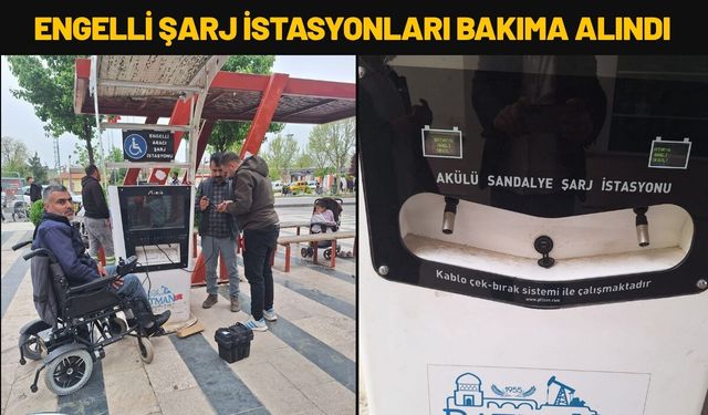 Batman’da Engelli Şarj İstasyonları Bakıma Alındı
