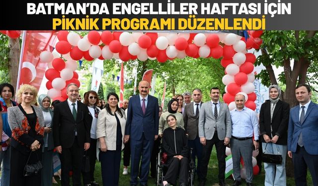 Batman’da Engelliler Haftası İçin Piknik Programı Düzenlendi