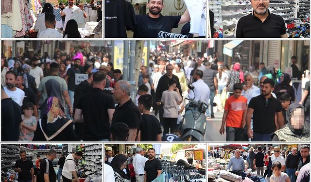 Çarşı ve pazarda bayram hareketliliği: Vatandaşlar uygun fiyatlı ürünleri tercih ediyor