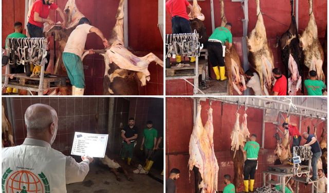 Diyarbakır'da dört yardım kuruluşunun kurban kesimleri başladı