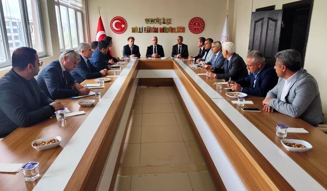 İl Millî Eğitim Müdürü Başkanlığında Gercüş’te Eğitim Değerlendirme Toplantısı