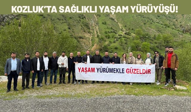 Kozluk’ta Sağlıklı Yaşam Yürüyüşü! Sağlık Çalışanları Doğayla Buluştu