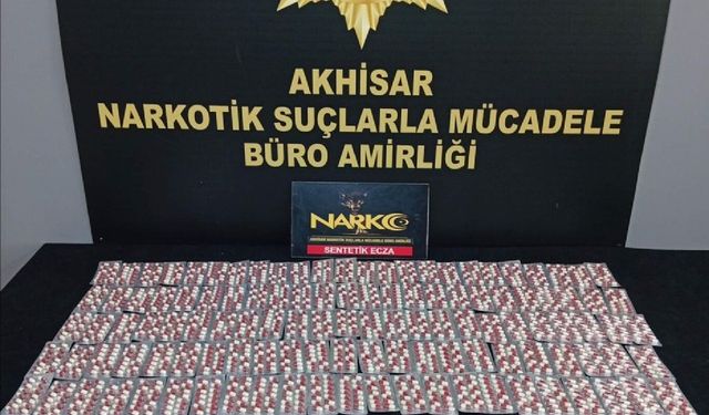 Manisa'da 1666 sentetik hap ele geçirildi: 1 gözaltı