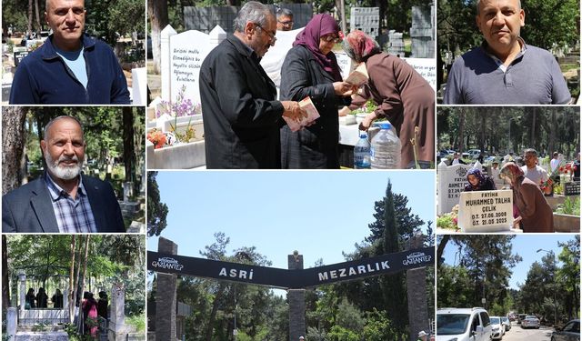 Mezarlıklarda arefe günü yoğunluğu