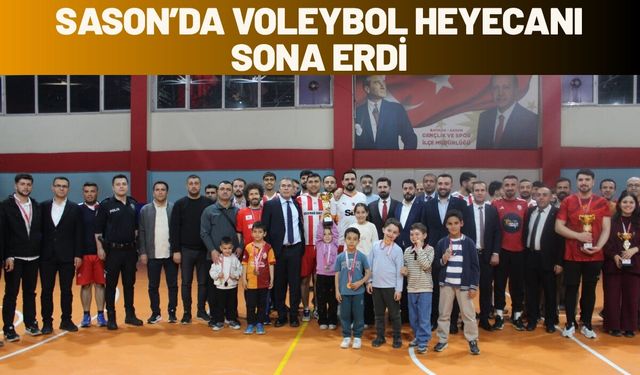 Sason’da Voleybol Heyecanı Sona Erdi