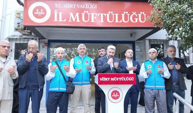 Siirt'ten kutsal topraklara ilk kafile uğurlandı