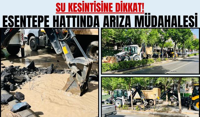 Su Kesintisine Dikkat: Esentepe Hattında Arıza Müdahalesi