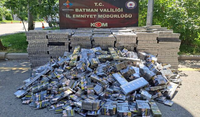 Hasankeyf Yolunda Kaçak Sigara Operasyonu