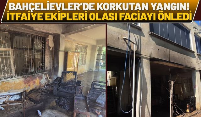 Bahçelievler Mahallesi'nde Korkutan Yangın! İtfaiye Ekipleri Olası Faciayı Önledi