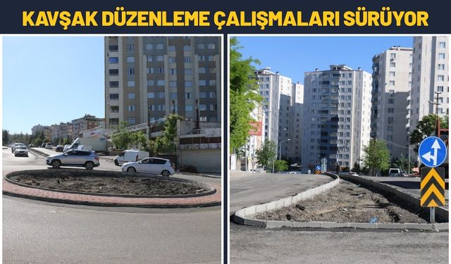 Batman'da Kavşak Düzenleme Çalışmaları Sürüyor