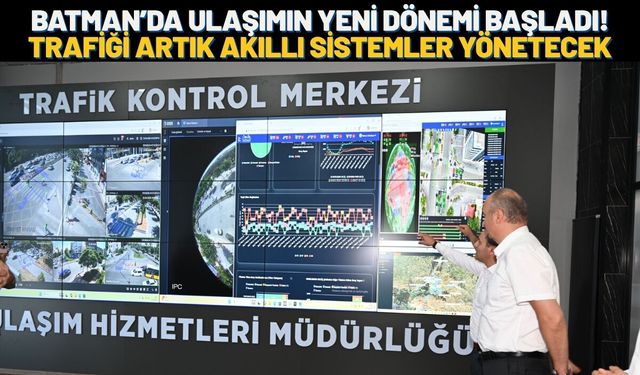 Batman’da Ulaşımın Yeni Dönemi Başladı! Trafiği Artık Akıllı Sistemler Yönetecek