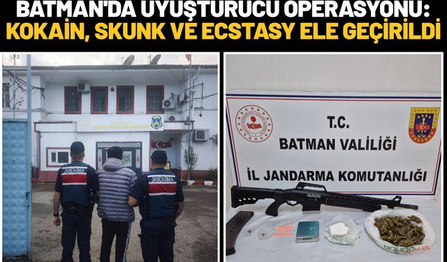 Batman'da Uyuşturucu Operasyonu: Kokain, Skunk ve Ecstasy Ele Geçirildi
