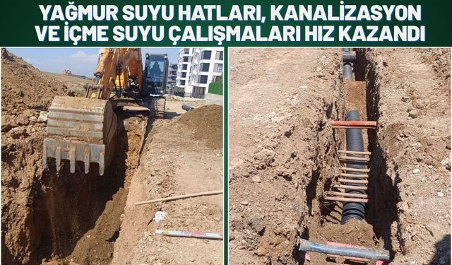 Batman’da Yağmur Suyu Hatları, Kanalizasyon ve İçme Suyu Çalışmaları Hız Kazandı