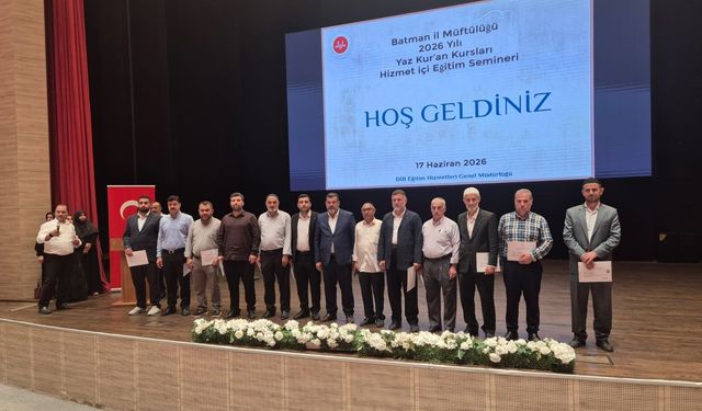 Batman’da Yaz Kur’an Kursları Semineri Gerçekleştirildi