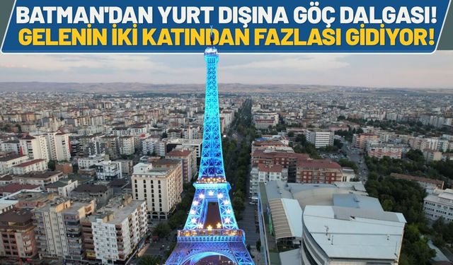 Batman'dan Yurt Dışına Göç Dalgası! Gelenin İki Katından Fazlası Gidiyor!