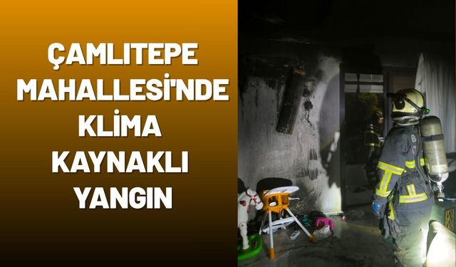 Çamlıtepe Mahallesi'nde Klima Kaynaklı Yangın: Evdeki Eşyalar Küle Döndü